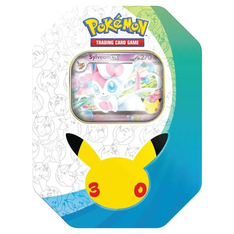 Pokémon 30th Celebration Sylveon ex Tin